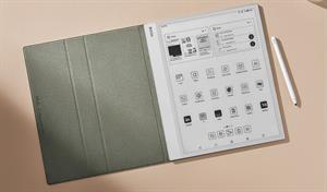 eBookReader Onyx Boox Note Max cover sort grøn inde i